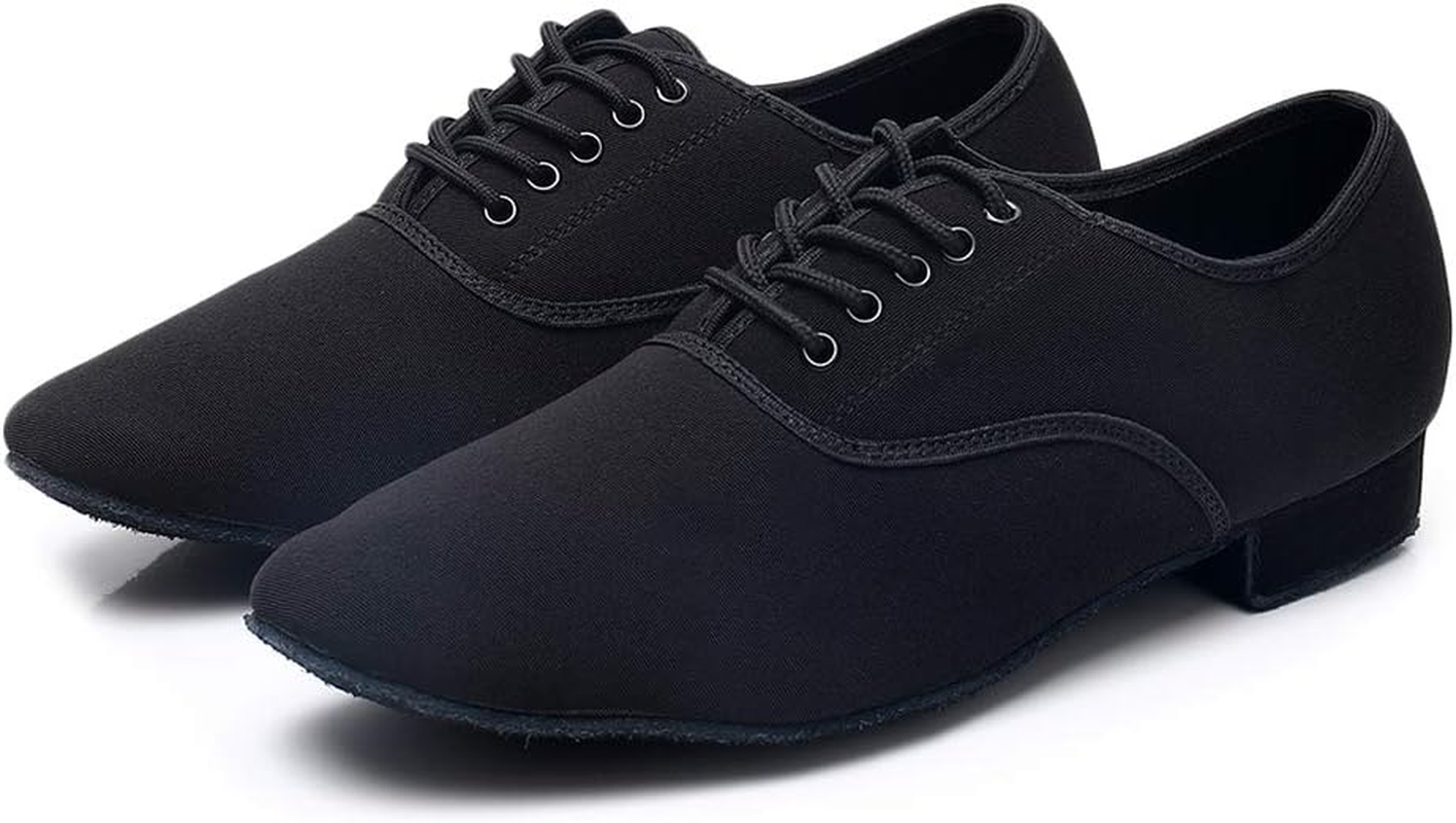 HIPPOSEUS Men'S Ballroom Dance Shoes Latin Tango Morden Rumba Social Dance Shoes Low Heel 1",Model M2 image number 2
