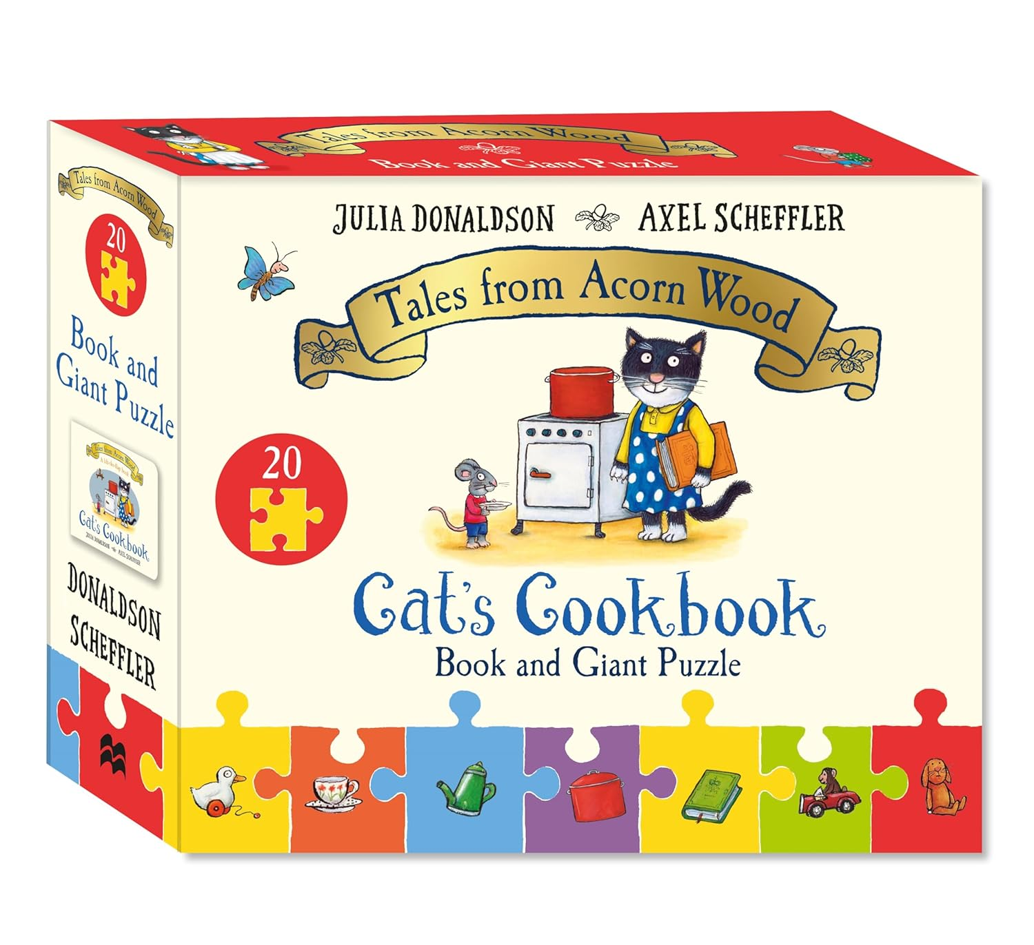 Cat'S Cookbook Book and Giant Puzzle Gift Set image number 1