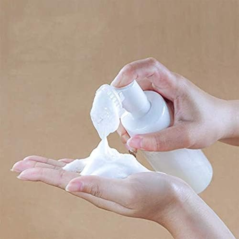 GBSTORE 1 Pc 150Ml Empty Facial Cleanser Foaming Bottle Mousse Foam Gel Head Wash Brush Foam Bottle Pressure Type Cleansing Milk Beater,Mini Foaming Soap Pump Dispenser image number 4
