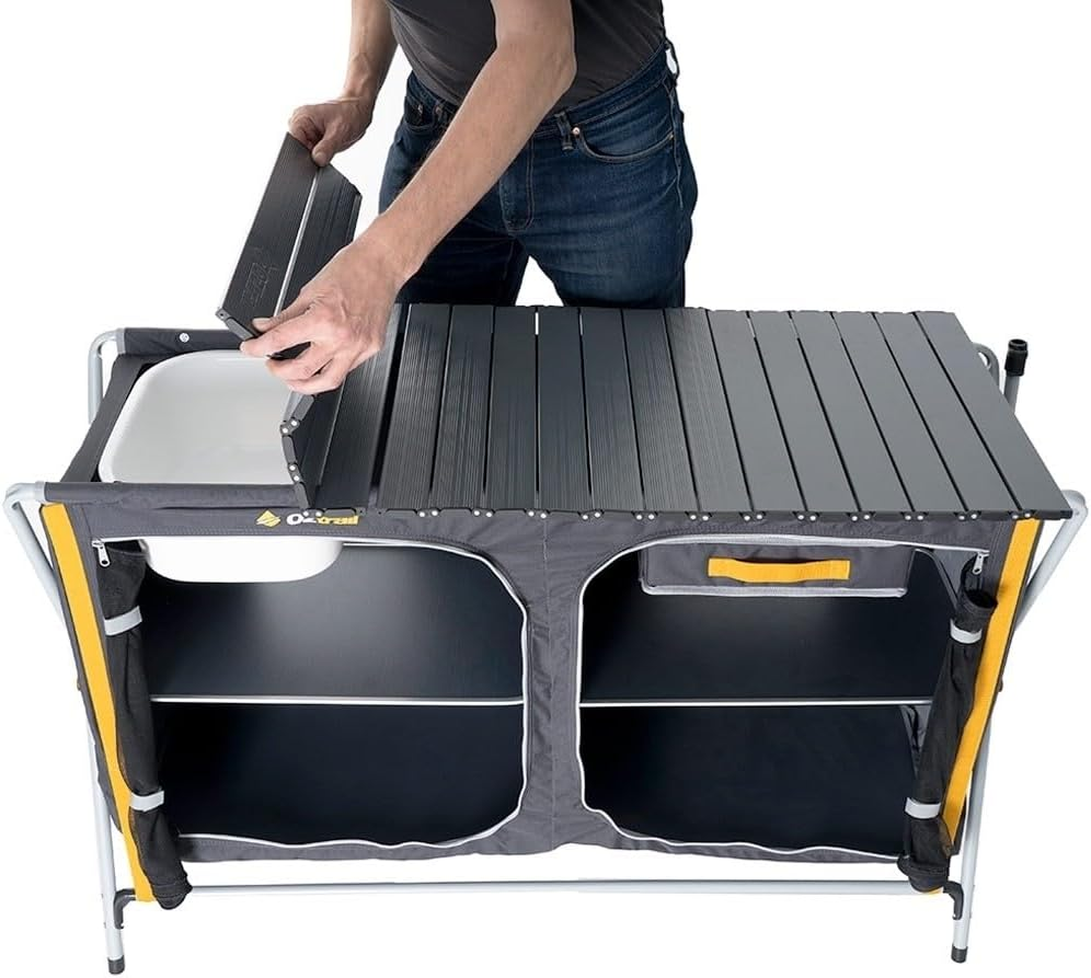 Oztrail Deluxe Camping Kitchen with Sink image number 1