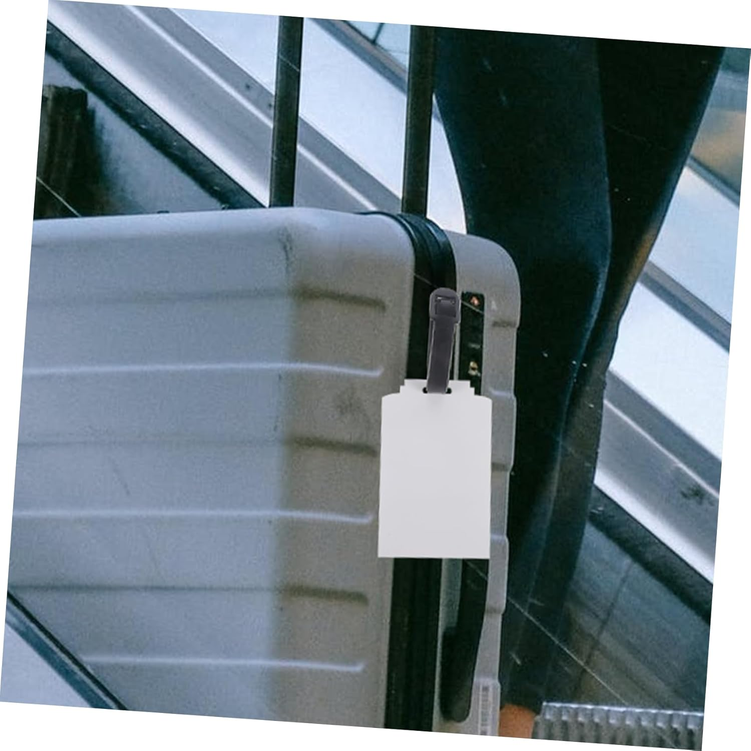 STOBOK Thermal Transfer Luggage Tag Blank Suitcase Tags DIY for Travel Cruise Ship Holder image number 4