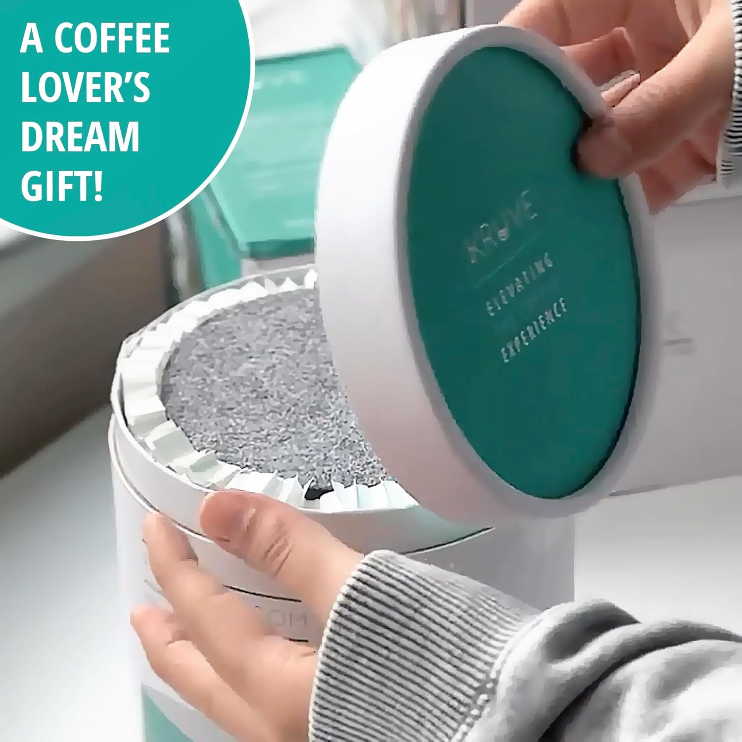 KRUVE Imagine Porcelain Latte Mugs, Set of Two Glass Mugs, Thermal Spherical Design, 5 Oz, Insulated Coffee Cups for Heat Retention image number 3