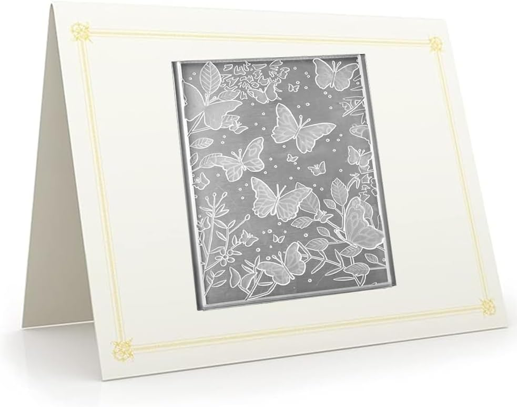 1Pcs 3D Embossing Folders,Textured Flowers Leaves Butterflies Background Embossed Template,Embossing Plates,Plastic Template,For Card Making,Scrapbooking Paper, Photo Album image number 6