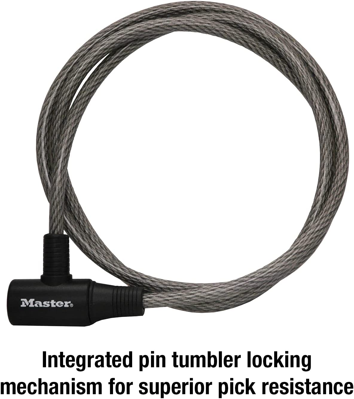 Master Lock Keyed Bike Cable Lock, 1.8 M Length X 10 Mm Diameter image number 2