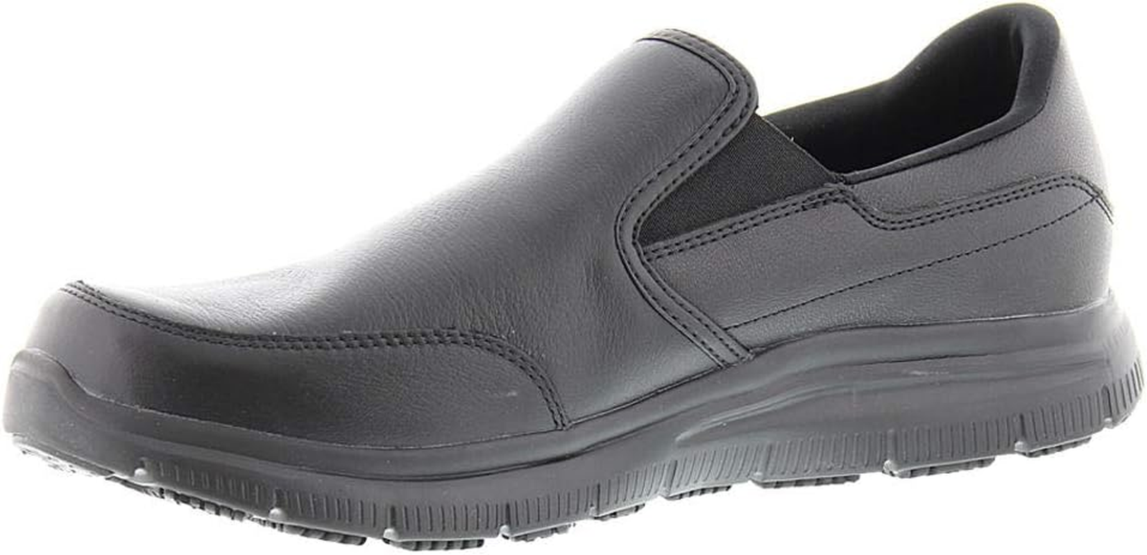 SKECHERS Men'S Flex Advantage - BRONWOOD, Slip Resistant, Leather Shoe image number 5