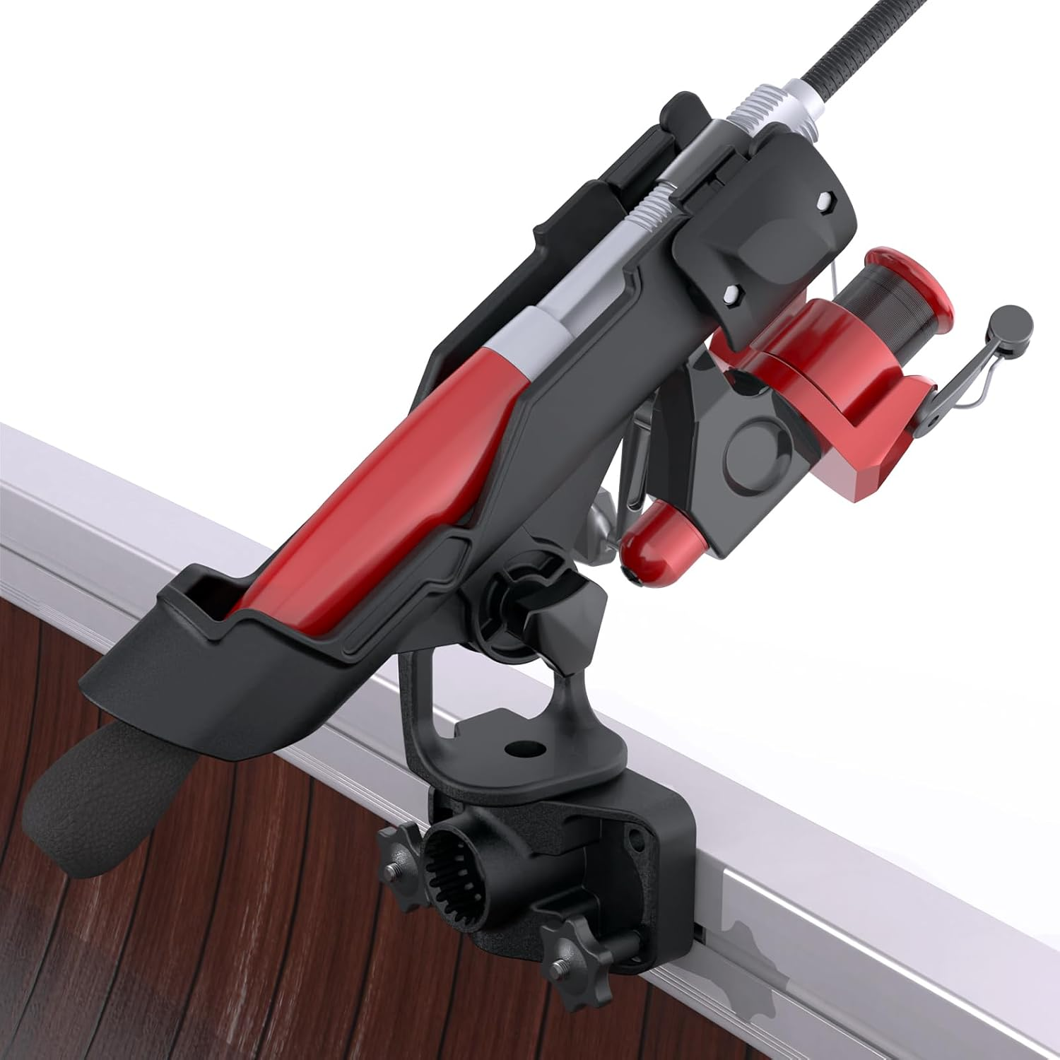 Hikeen Fishing Rod Holders for Boat, Fishing Boat Rod Holder with Combo Mount, 360 Degree Adjustable Fishing Pole Holders Fishing Rod Rack image number 3