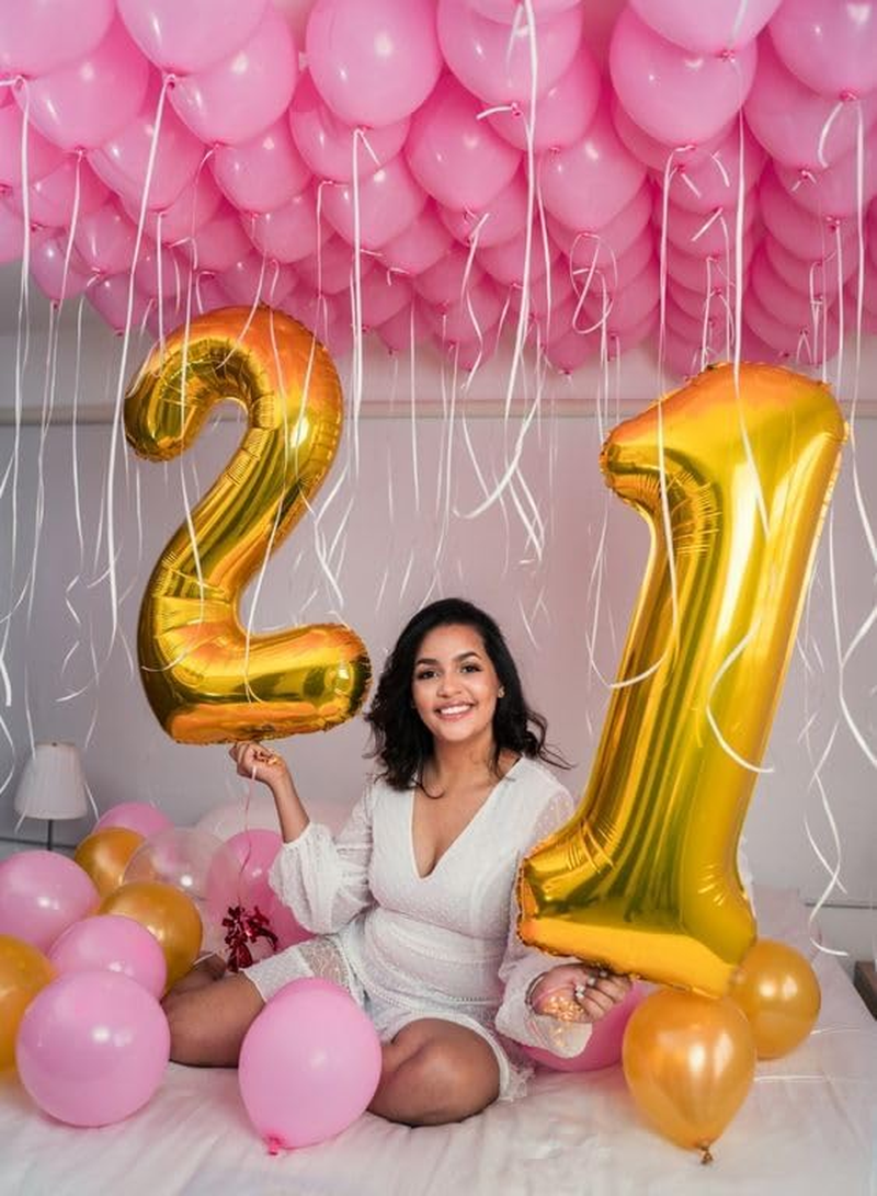 Gold 2 Balloon, Number Balloon 40 Inch, Two Balloon Number Birthday Decorations, Second 2Nd Birthday Party Supplies, Number 2 Balloon image number 6