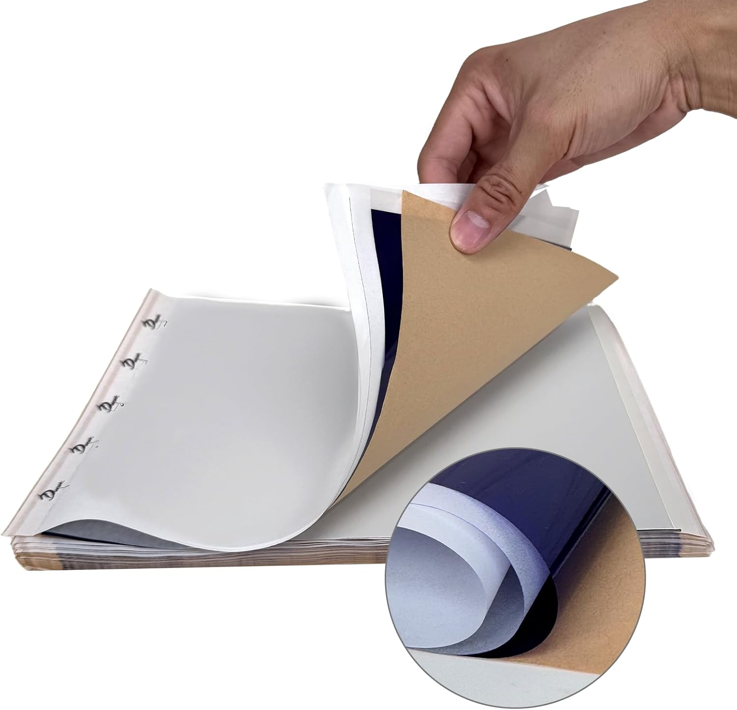 NEWYES 100 Sheets Tattoo Transfer Paper, Tattoo Stencil Paper for Tattooing A4 Size & 4 Layers Thermal Transfer Paper for Tattoo Printer DIY image number 6