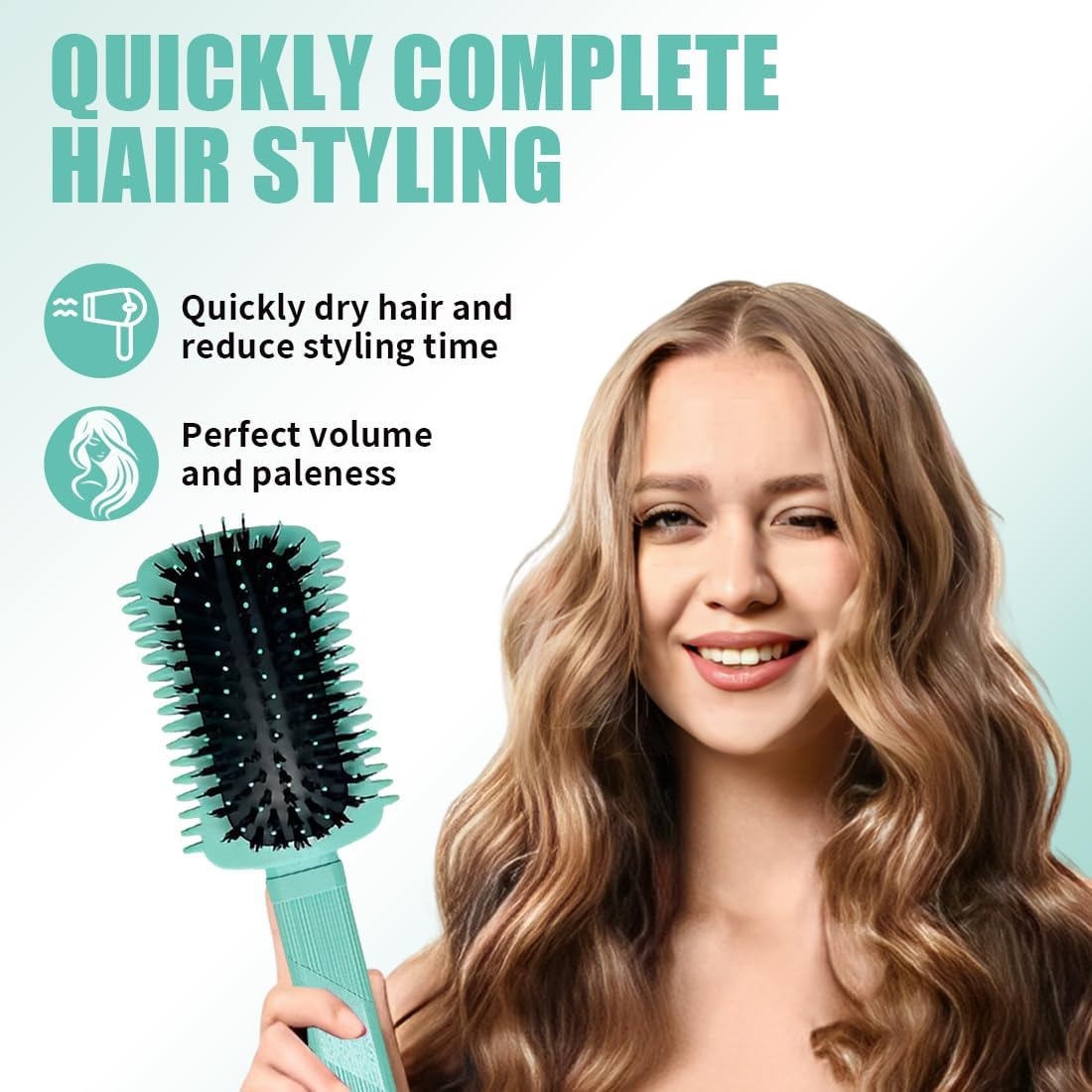 JAWUZ Curl Defining Brush, 2025 Improved Curly Hair Brush, Hair Brush Curls, Versatile Curling Brush, Curl Brush for Women, Curly Hair, Hair Care (Green) image number 5