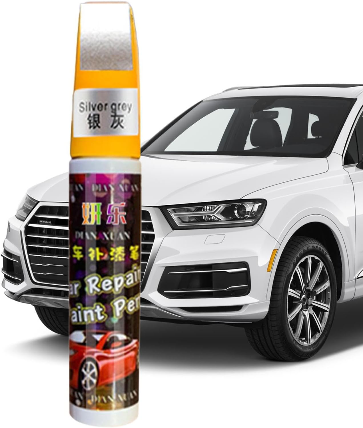 Car Paint, Brush for Scratch Chip Repair, Car Scratch Remover Lacquer Repair Body Paint, Fill Paint for All Vehicle Truck Automotive Repair Marker