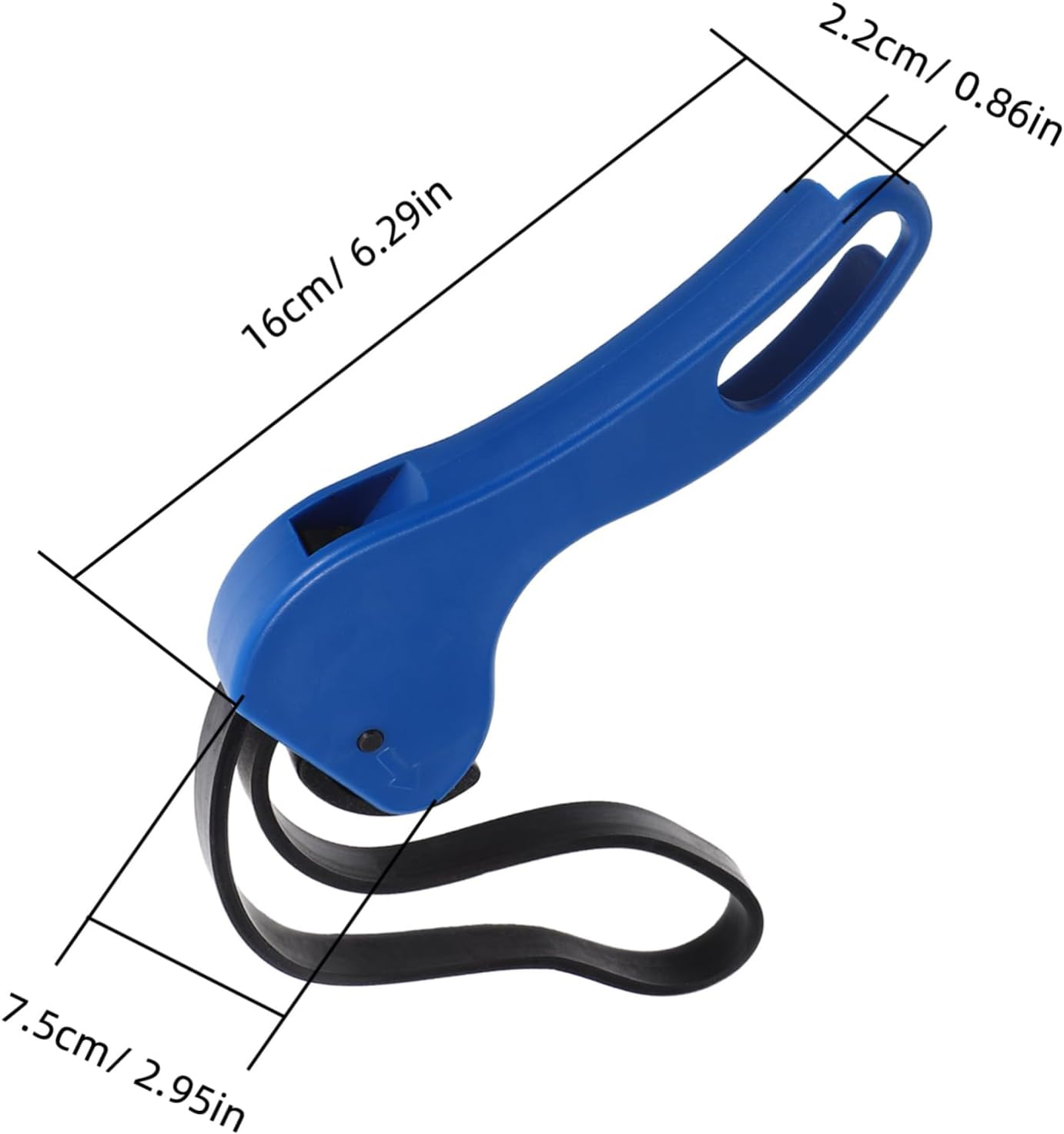 WEKADRIN Adjustable Strap Wrench Heavy Duty 6-Inch Blue Multifunctional Automotive Repair Tool for Maintenance image number 3