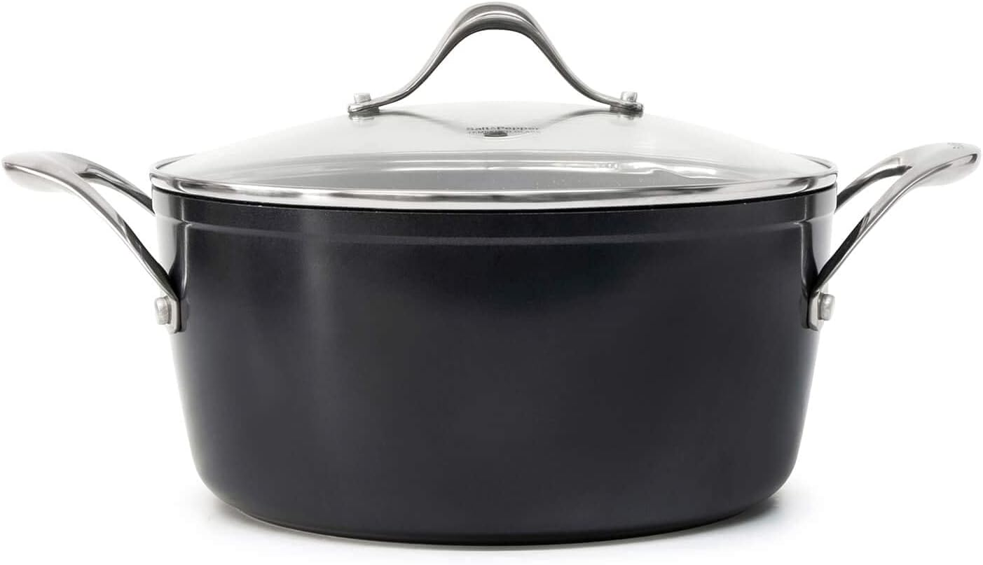 Salt&Pepper Tan-Ium Casserole with Glass Lid 24Cm - Saucepans image number 3