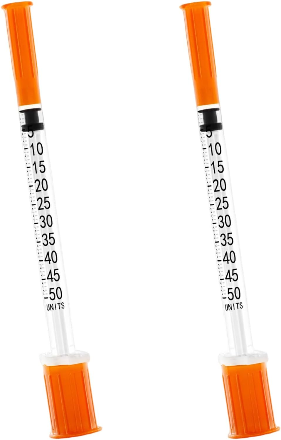 0.5Ml 31Ga 8Mm Disposable Syringe, Pack of 100, Non-Sterile, Plastic