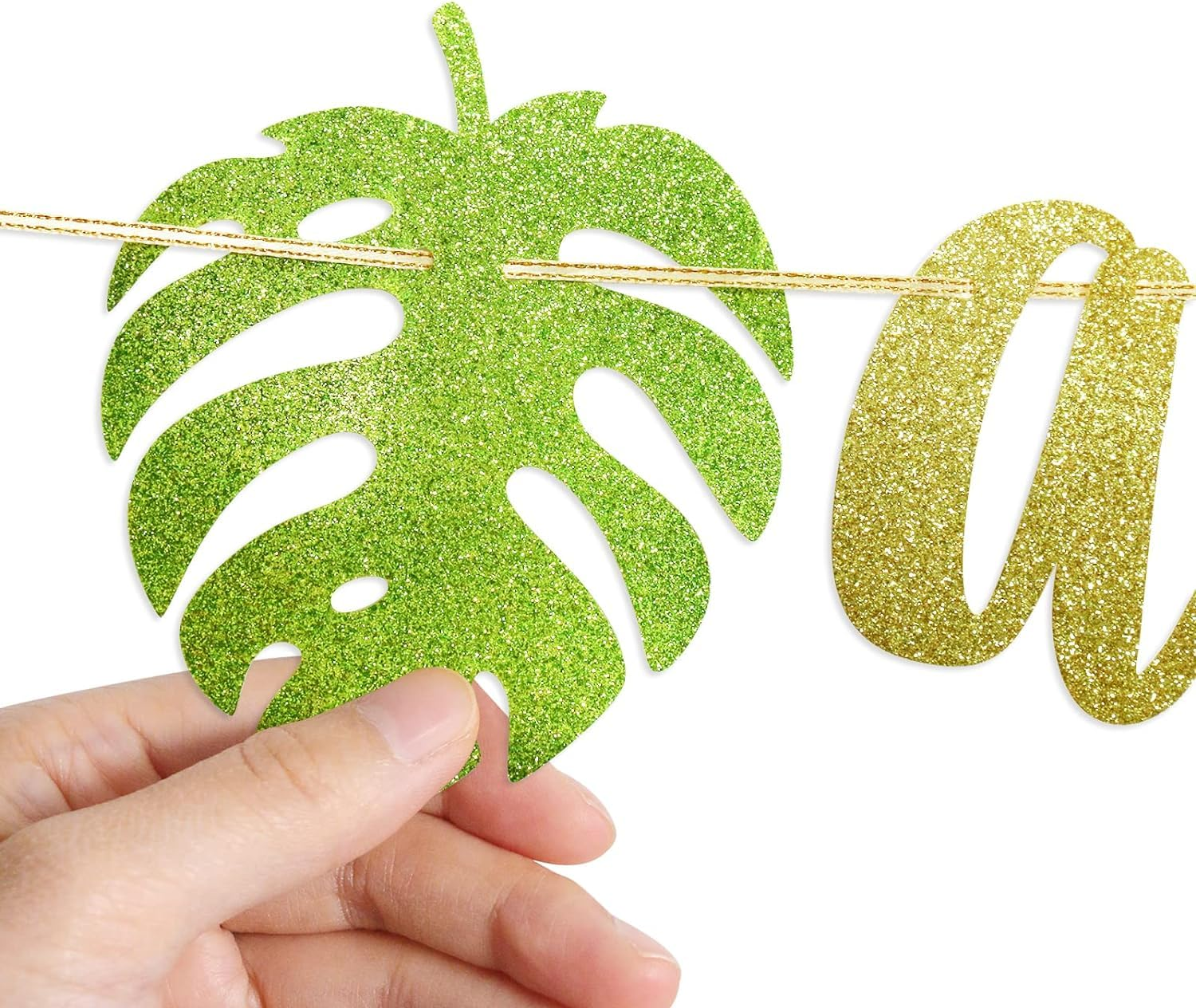 Confetti! Jungle Safari Theme Baby Shower Decor Banner - DIY a Wild One Is on the Way Welcome Sign for Baby Shower and Birthday Party, Versatile Hanging Decor for Indoor and Outdoor Celebrations image number 3