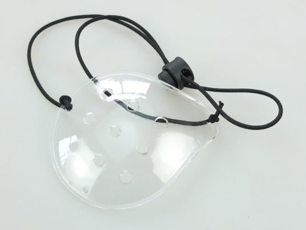 Eye Shield, 2 Pcs Plastic Patch for Surgery Covering, Breathable Protection Care Supplies with Elastic Rope (Transparent, 6.2 * 7.5CM) image number 1