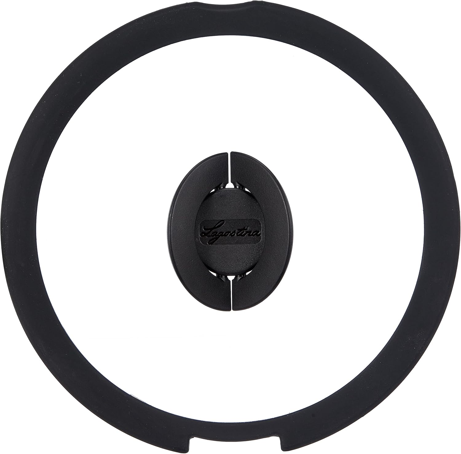 Lagostina Ingenio Induction Glass Lid, Glass, Black/Transparent, 22 Cm