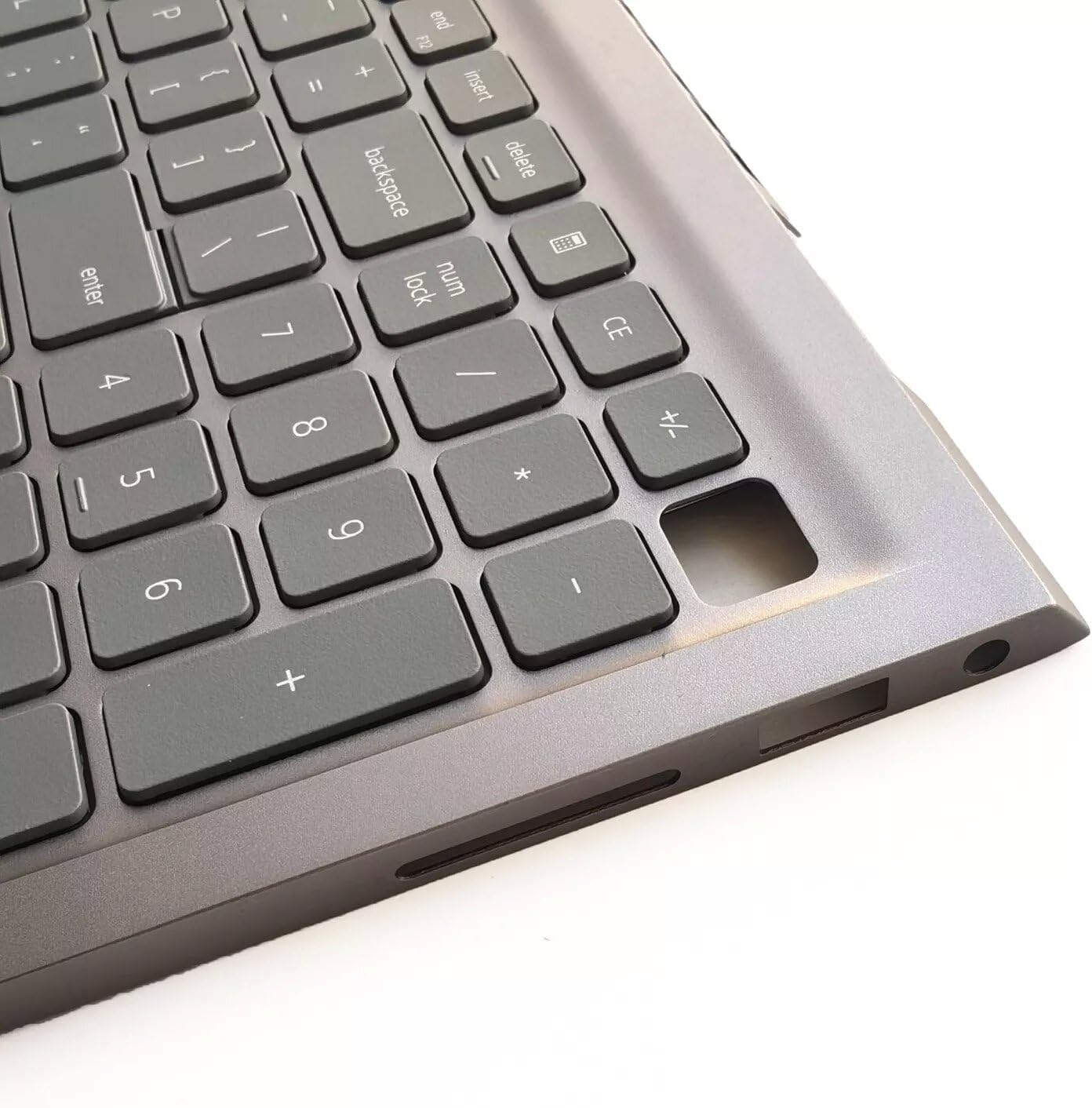 Wzqrps New Replacement for Dell Inspiron 15Pro 5510 5515 Laptop Upper Case Palmrest Backlit Keyboard Assembly Part 06P0TG 6P0TG Gray image number 4