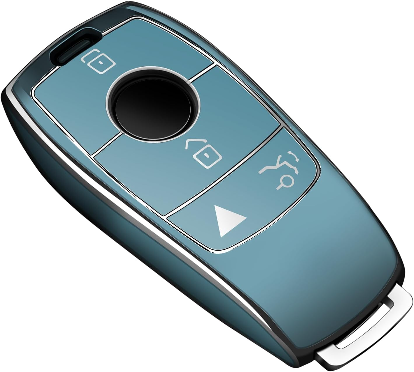 Tukellen for Mercedes Benz Key Fob Cover,Special Soft TPU Key Case Protector Compatible with Mercedes Benz 2017-2021 E-Class 2018-2021 S-Class 2019-2021 A-Class C-Class G-Class-White image number 4