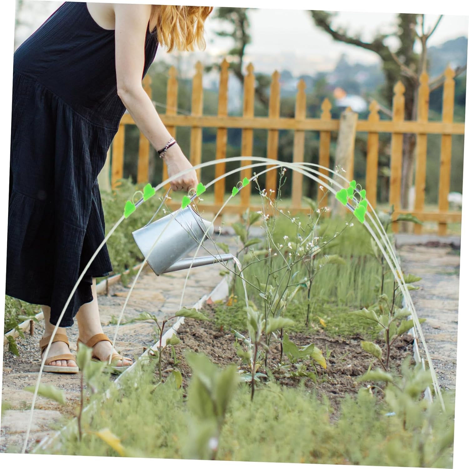 Greenhouse Hoops Grow Tunnel Garden Hoops for Supporting Planting Tunnel Gardening Arched Hook Flower Support Outdoor Shed image number 3