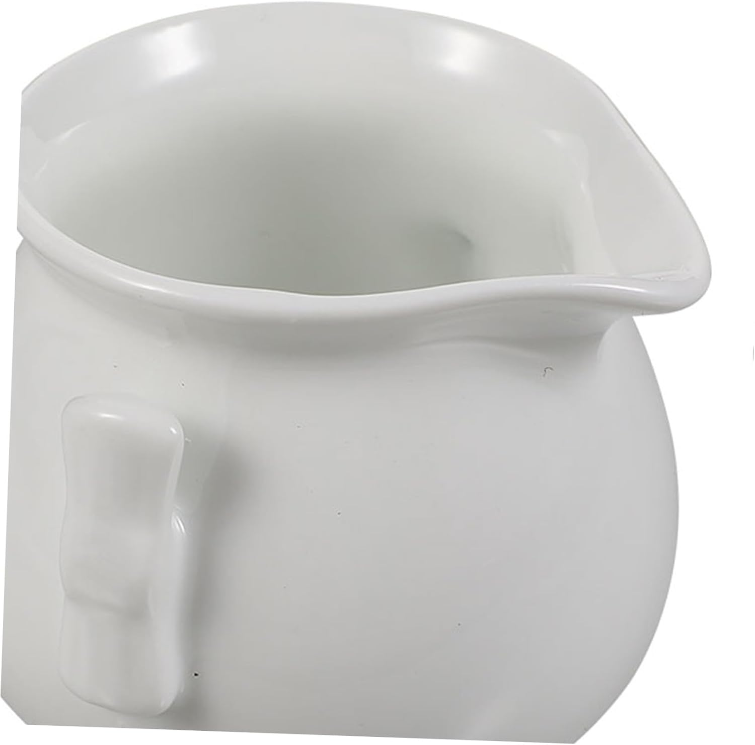 Kisangel 3Pcs White Ceramic Milk Frothing Pitchers Set &ndash; Creative Coffee Frothing Cups with Sauce Pourer for Espresso Machines, Milk Frother Accessories for Home and Caf&eacute; Use image number 1