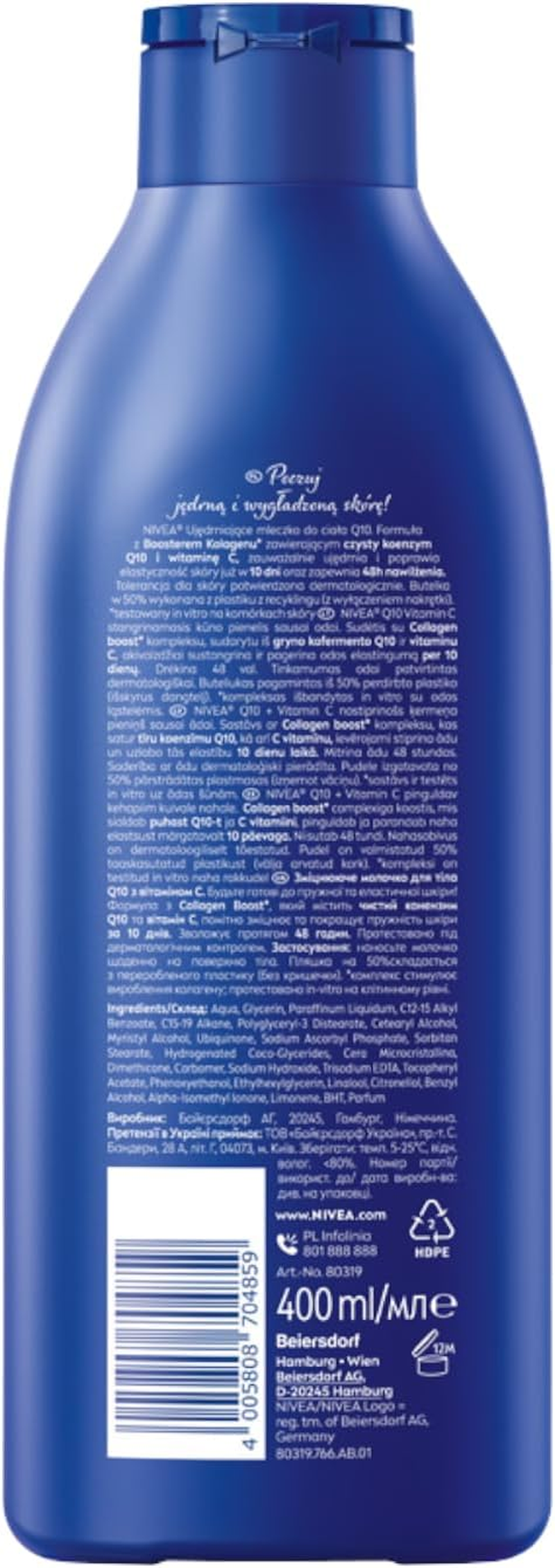 NIVEA Strengthening Body Milk Q10 plus 400 Ml image number 6