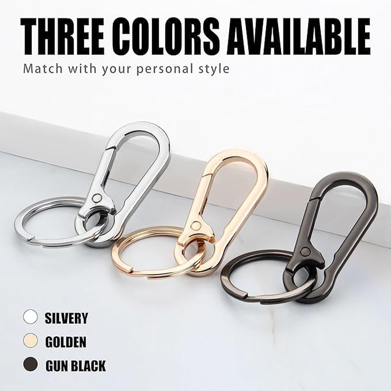 Oiltomn Metal Keychains Keyring Key Chain Ring Clip Holder Organizer for Home Car Keys Key Finder Women Men image number 6