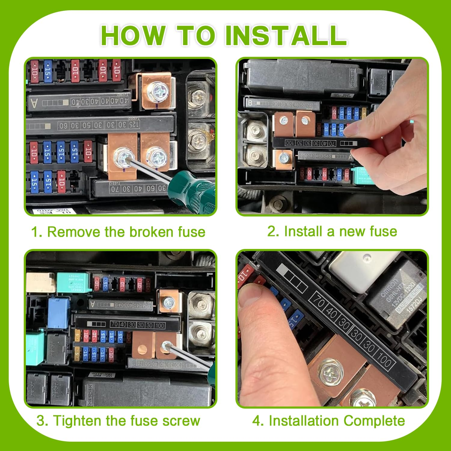 38231-SDA-A01 Multi Block Fuse a (100Amp / 70Amp) Fit for Honda Acura Accord 2003-2007 image number 4