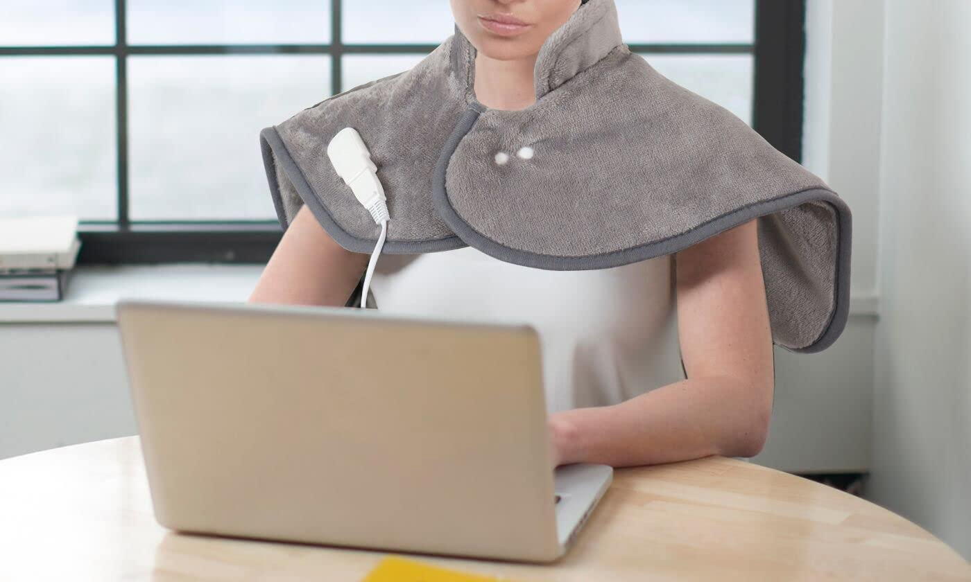 SOQ Electric Heating Pad Wrap Fast Heating Auto Shut off for Neck Shoulder Back with Aussie Plug and SAA Certified image number 5