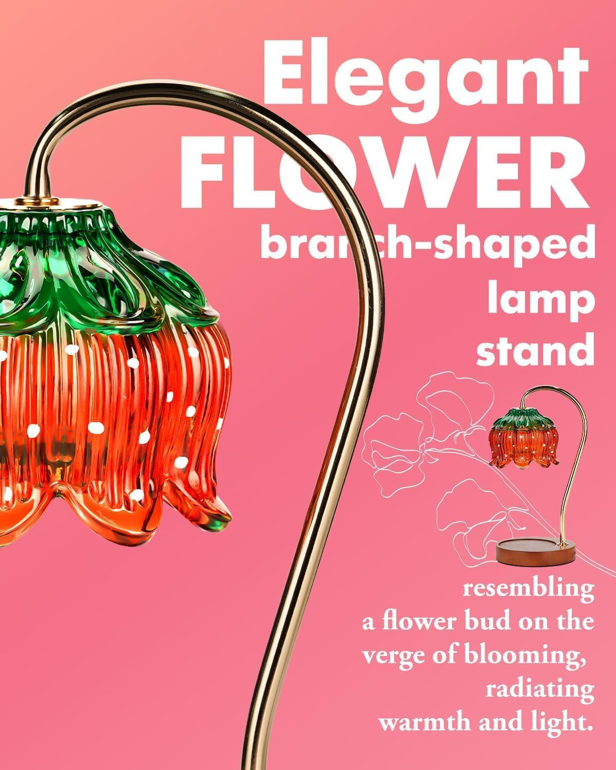 Fragrance Candle Warmer Lamp(Includes 2 Bulbs) Electric Candle Warmer with Timer & Dimmer，Home Decor Wax Melter ，Suitable for Scented Candles in Bottles Of image number 6