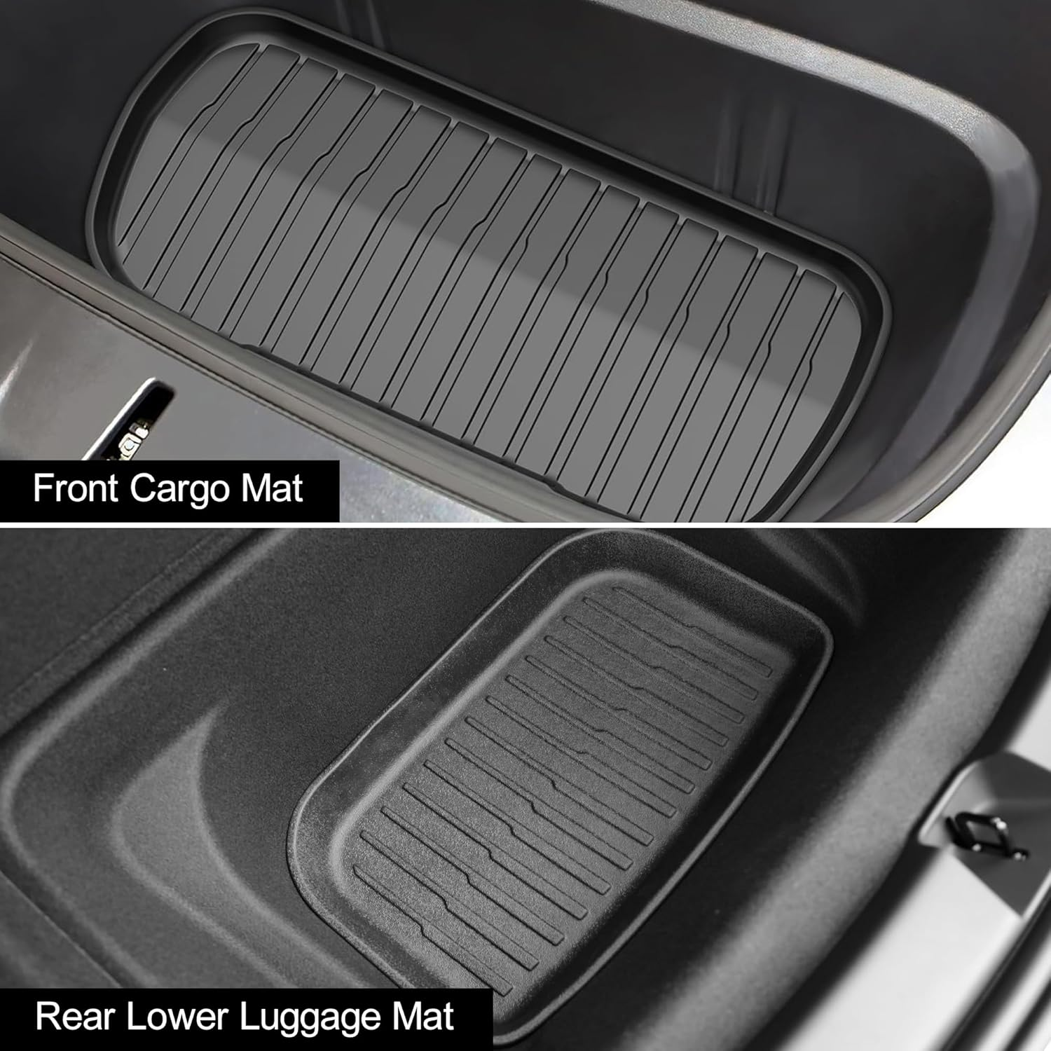 9 Pieces Floor Mats for RHD Tesla Model Y Juniper 2025 2026, New Model Y (5-Seater) All-Weather TPE Floor & Cargo Mat Set, Anti-Slip Trunk Mats & Cargo Liners Tesla Interior Accessories image number 1