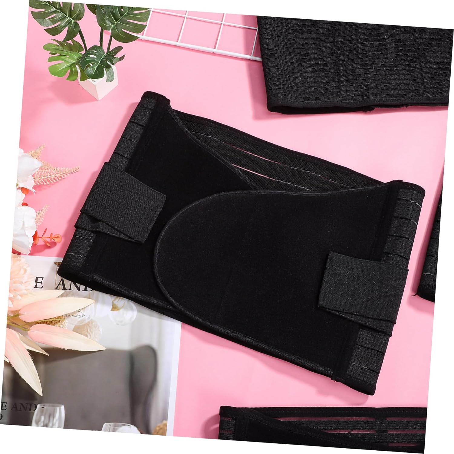 Mikinona Postpartum Belly Band Women Newborn Essentials Elements Women Postpartum Girdle Waist Support after Birth Belly Wraps Black image number 1
