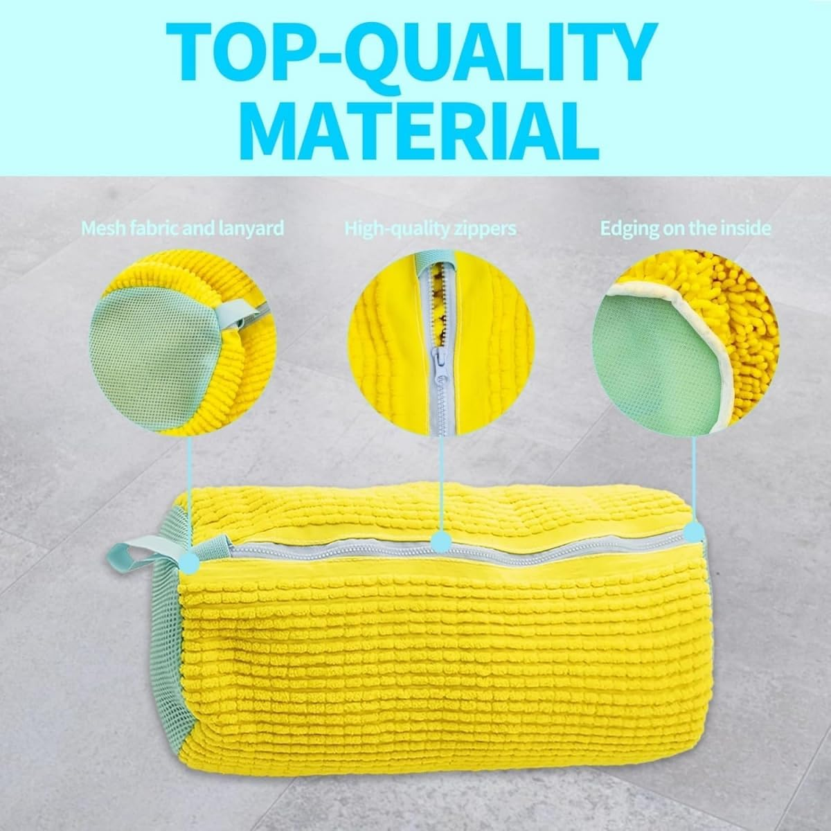 9SHOME 4Pcs Shoe Laundry Bag, Shoe Wash Bag for Washing Machine, Reusable Mesh Laundry Shoe Cleaning Bag with Zipper for Sneakers Running Shoes image number 3