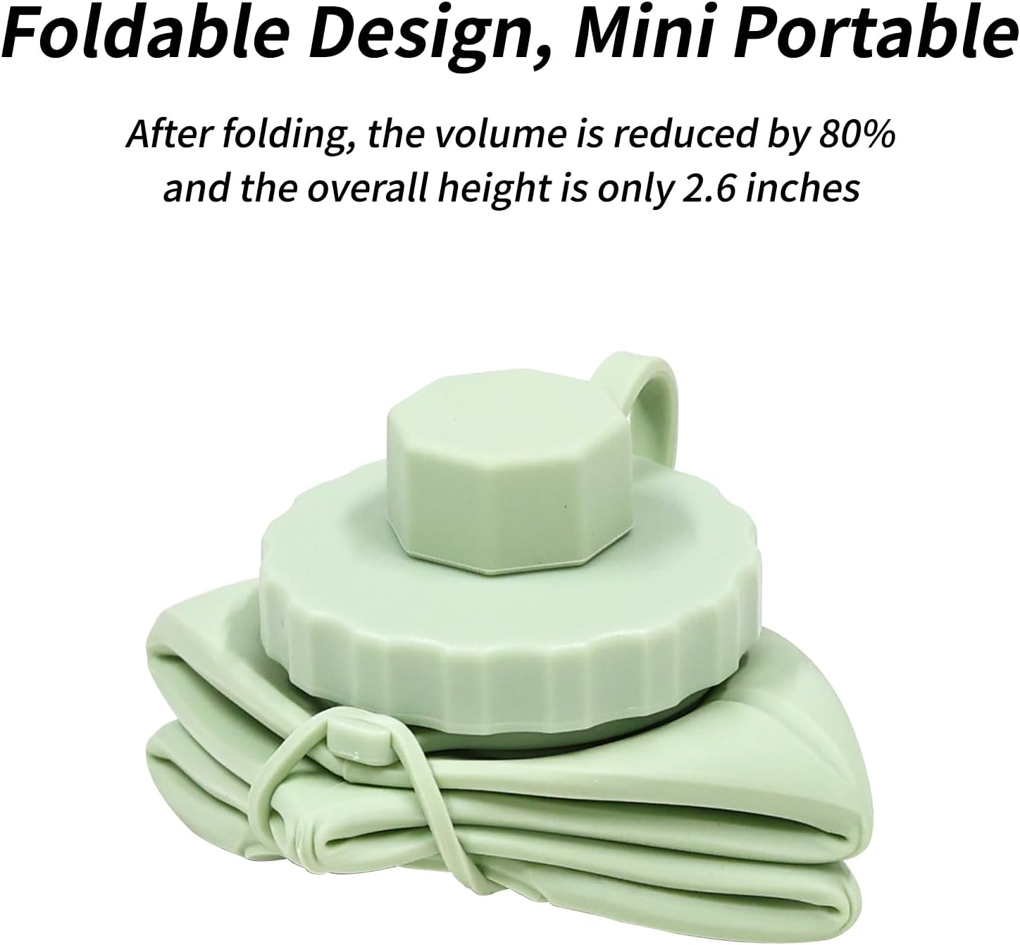 2Pcs Collapsible Water Bottles Silicone Foldable Water Bottle Sports Water Bottles Leakproof Valve Reusable Silicone Foldable Travel Water Bottle Cup for Gym Camping Hiking Travel Sports Lightweight image number 2