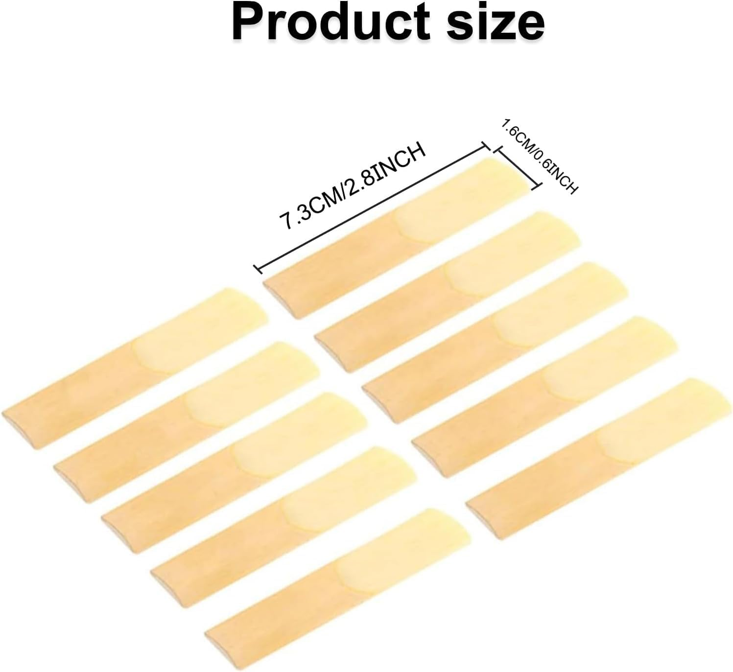 10 Pack Alto Saxophone Reeds,Saxophone Reed Tool Traditional Reed Compact Reed Reed,Thinner Reed Tip Traditional Alto Sax Reeds,Alto Saxophone Reed Bamboo Saxophone Reed,Alto Saxophone Reeds Sax Reed image number 4