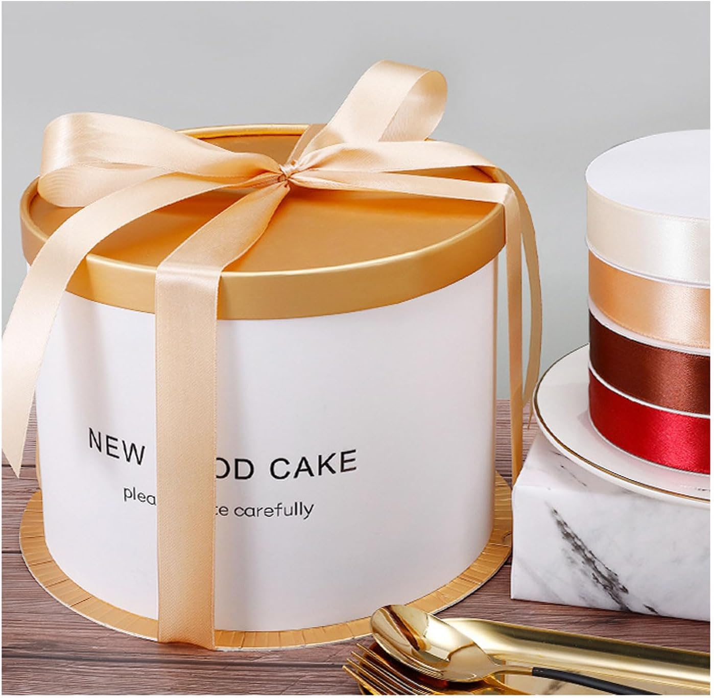 1 Inch X 25Yds Double Face Satin Ribbon, Thin Solid Color Satin Ribbon for Gift Wrapping, Crafts, Hair Bows Making, Floral Bouquets, Christmas，Wedding Party Decoration, Sewing, Invitation Cards. (Blue) - Blue image number 5