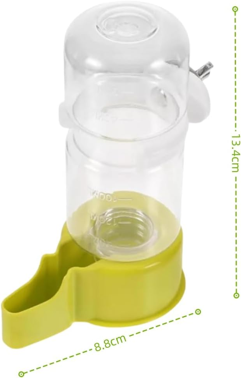 Naisfei Water Dispenser,140Ml Automatic Bird Water Feeder for Parrots, Pigeons, and Small Birds, Transparent Bottle with Secure Cage Mount, Durable Pet Bird Supplies, Ideal for Birdcage Accessories image number 1