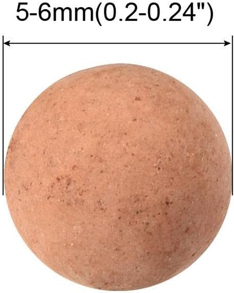 Sourcing Map Clay Pebbles 5-6Mm 0.22 Lbs Pink Gardening Potted Balls for Hydroponic Growing, Vases Supplies, Bonsai Decor image number 1