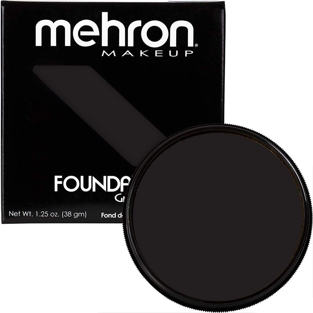 Mehron Makeup Foundation Greasepaint (1.25 Ounce) (Black) image number 3