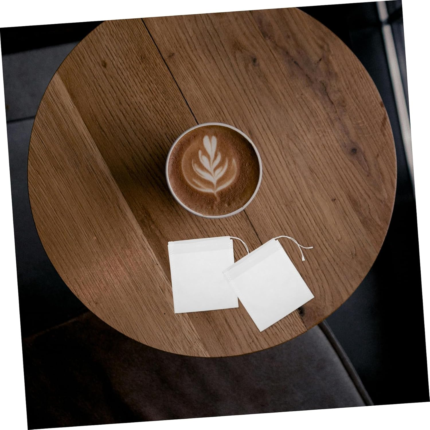 Minkissy 100Pcs Drawstring Tea Filter Bags Loose Tea Infuser Sachets Reusable Storage Bags image number 3