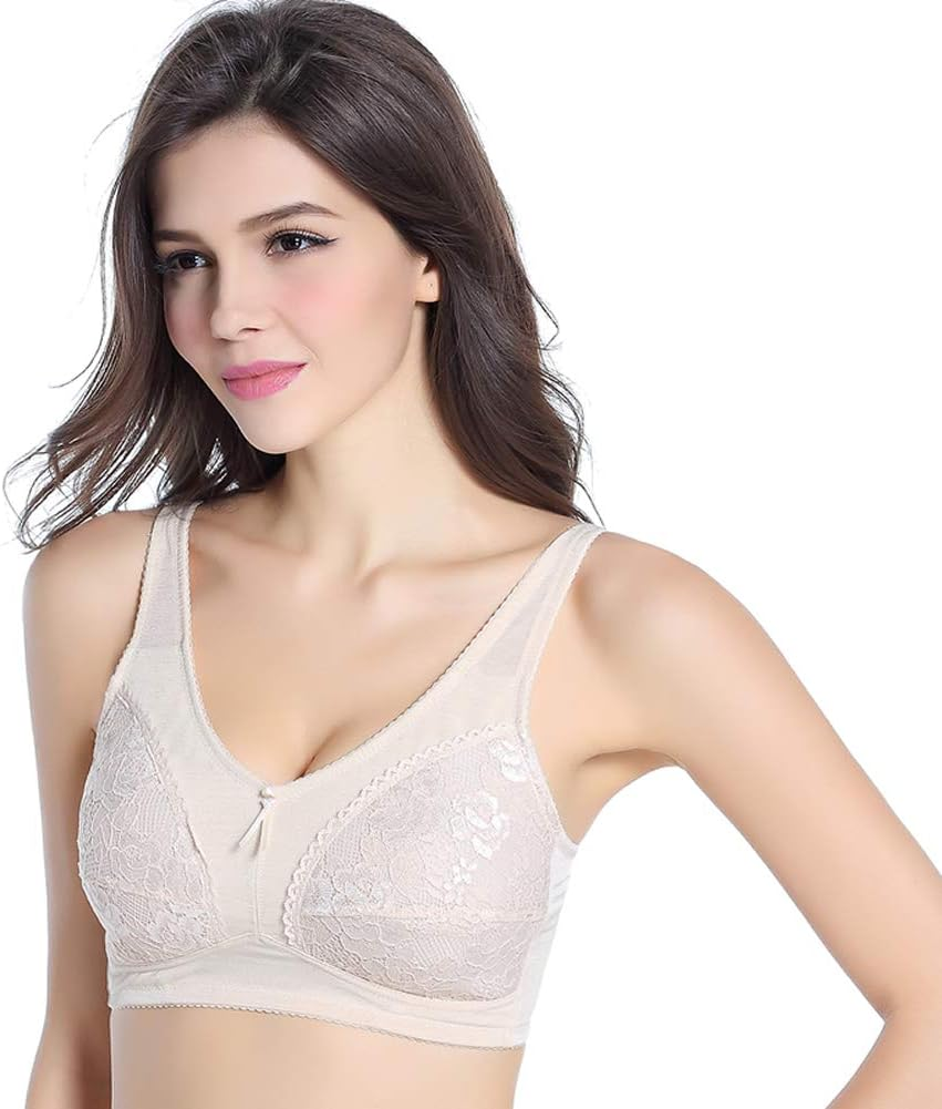 BIMEI Mastectomy Bra Pocket Bra for Silicone Breast Forms Comfortable Underwear Wire-Free Bra86088