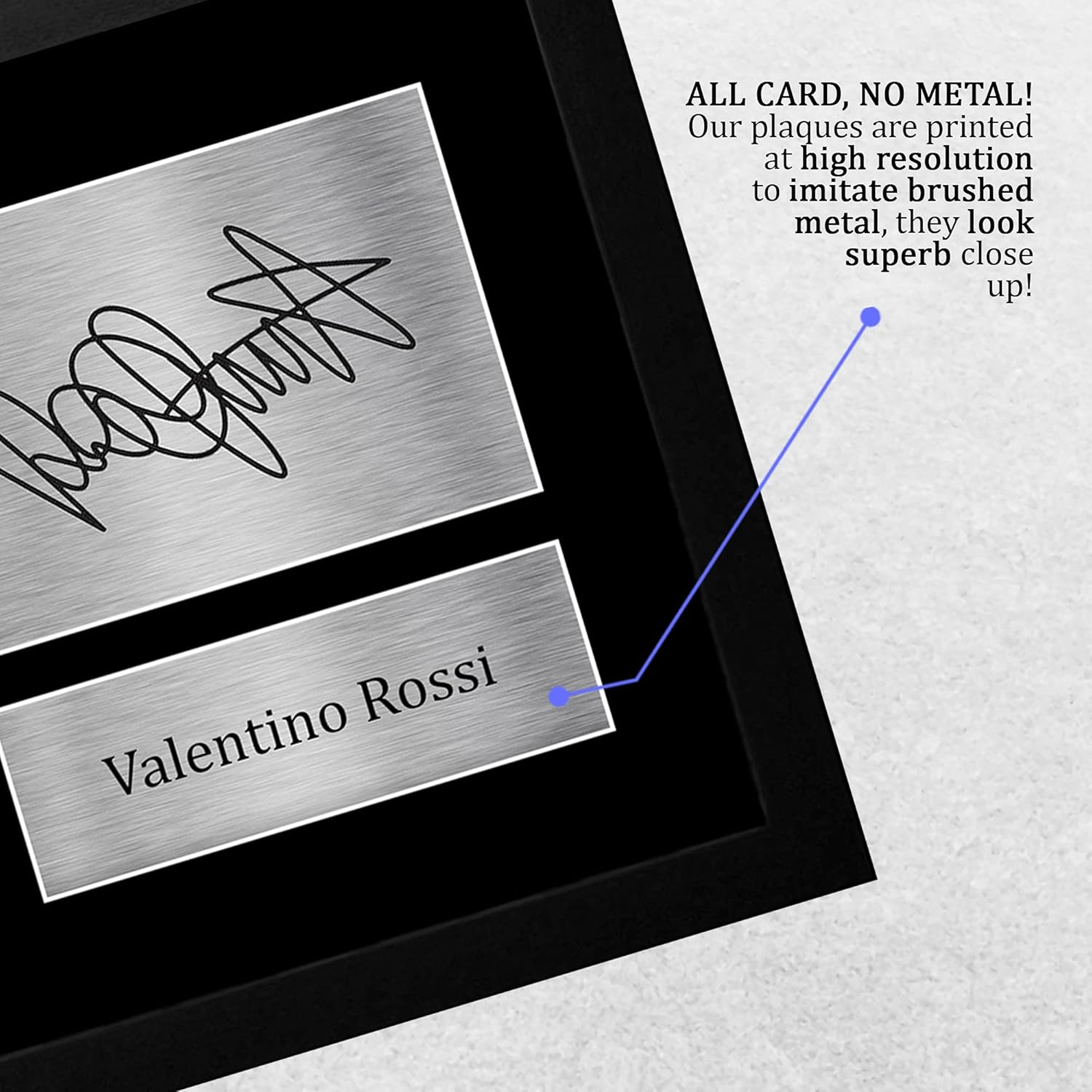 HWC Trading FR Valentino Rossi Gift Signed FRAMED A4 Printed Autograph Superbikes Motogp Gifts Print Photo Picture Display image number 2