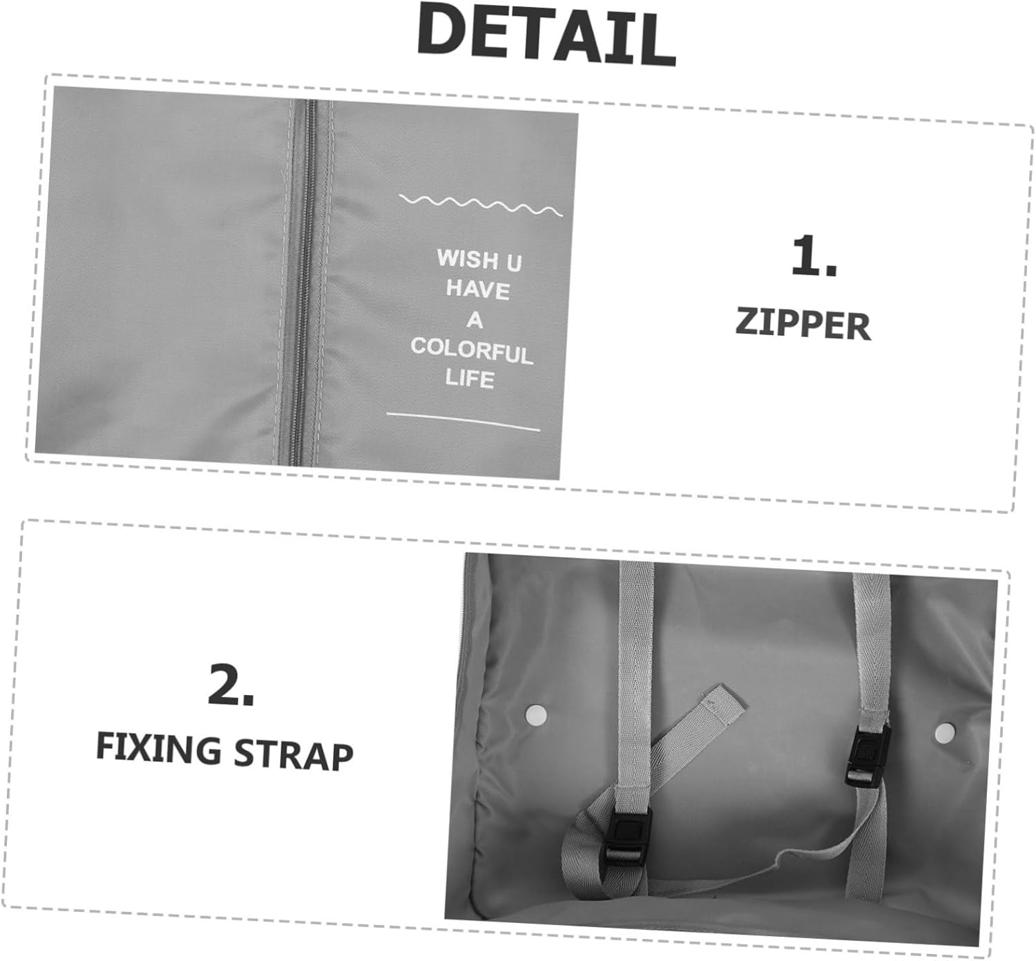 JEWEDECO 8Pcs Travel Suitcase Pouches Fabric Luggage Organizers Packing Cubes for Suitcases Luggage Organiser Bag Travel Essentials image number 1