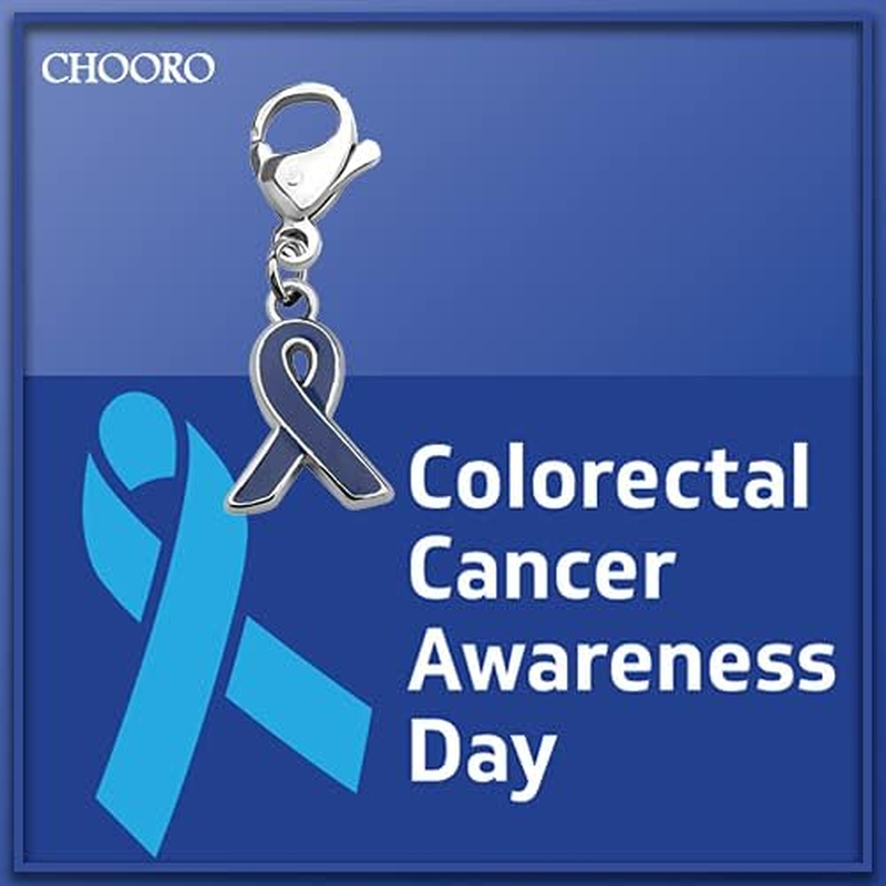 CHOORO Navy Blue Awareness Ribbon Zipper Pull Colon Cancer, Arthritis, Rectal Cancer, Huntington'S Disease, Reye'S Syndrome, Erb'S Palsy Surrivor image number 3