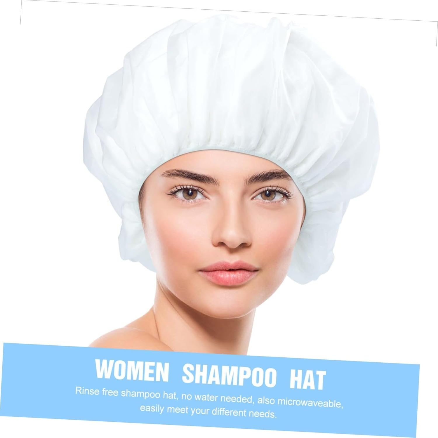 BIUDECO Rinse Shampoo Hat for Pregnant Women Dry Hair Wash Cap Microwaveable Hair Bonnet Travel and Outdoor Use image number 6