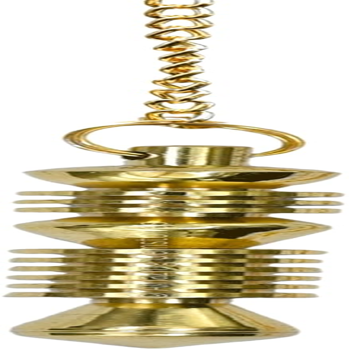 Double ISIS - Openable Gold Metaphysical Metal Dowsing Pendulums for Divination, Meditation and Reiki Healing MP21 image number 6