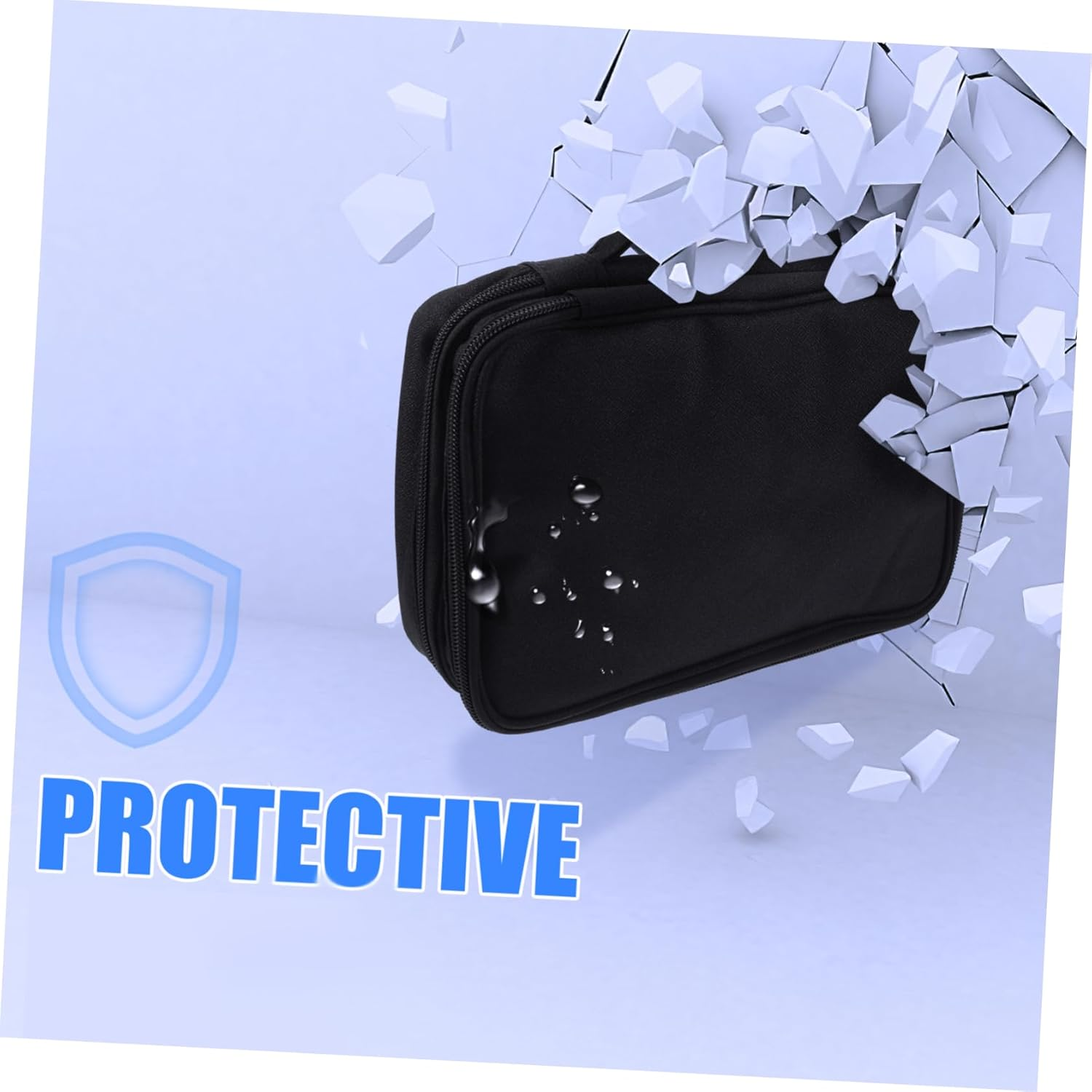 SECFOU Cable Organiser Box Travel Charger Organiser Electronic Storage Bag Large Capacity Easy image number 5