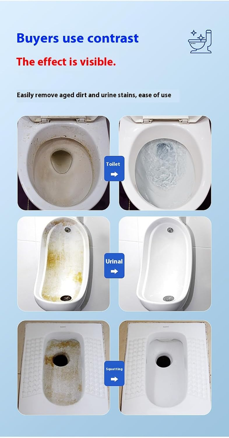 Anokasa Toilet Bowl Cleaner -16 PACK, Household Automatic Toilet Bowl Cleaners with Bleach, Bathroom Toilet Tank Cleaners Tablets with Sustained-Release Technology for against Tough Stains