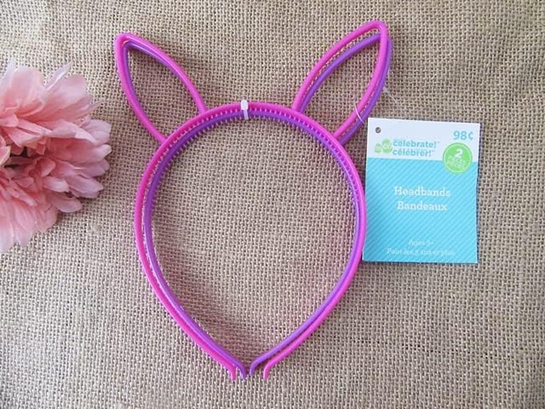 24Pcs Plastic Bunny Headband Hair Band Hair Hoop Party Favor image number 2