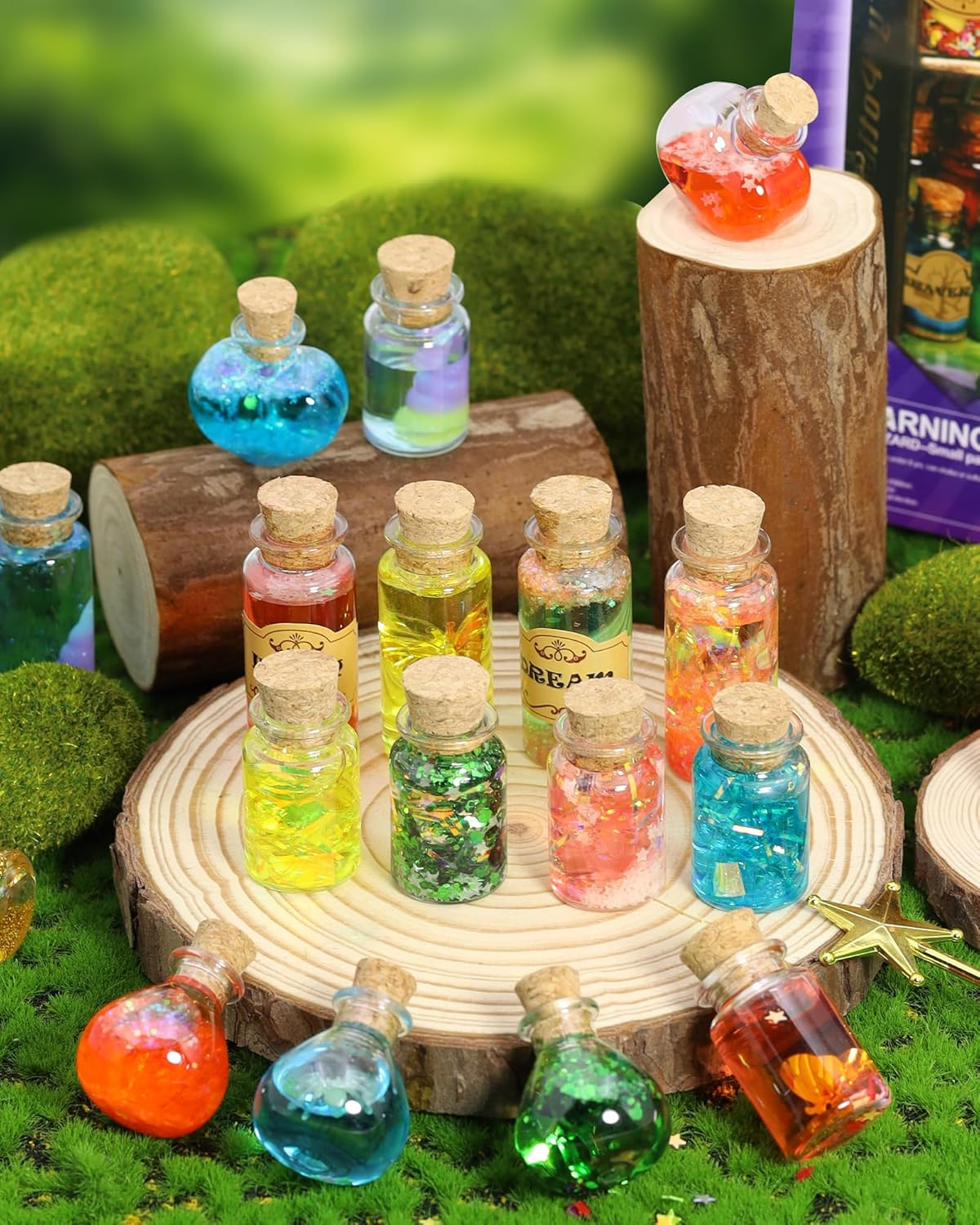 Magic Potions Kit for Kids &ndash; DIY Potion Making Set with 20+ Glow-In-The-Dark Bottles & Accessories, Fun Science Experiment Craft for Boys & Girls, Wizard Role Play for Ages 6+ image number 3