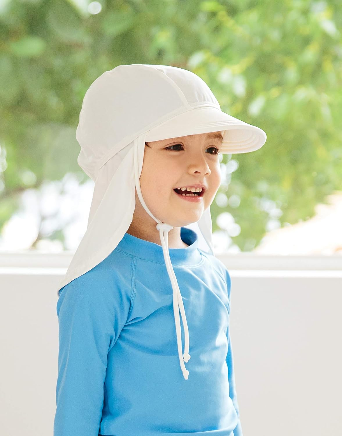 Baby Sun Hat Kids Outdoors UPF 50+ Sun Protection Hats Girls Boys Breathable Quick-Dry Adjustable Flap Caps image number 5